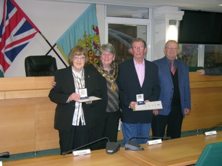 Pam & Alan with Ann Allen, Mayor of Dartford and John Prestage