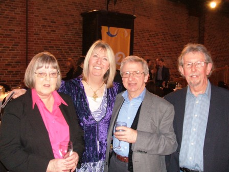 Maddy Prior congratulates the Dartford contingent